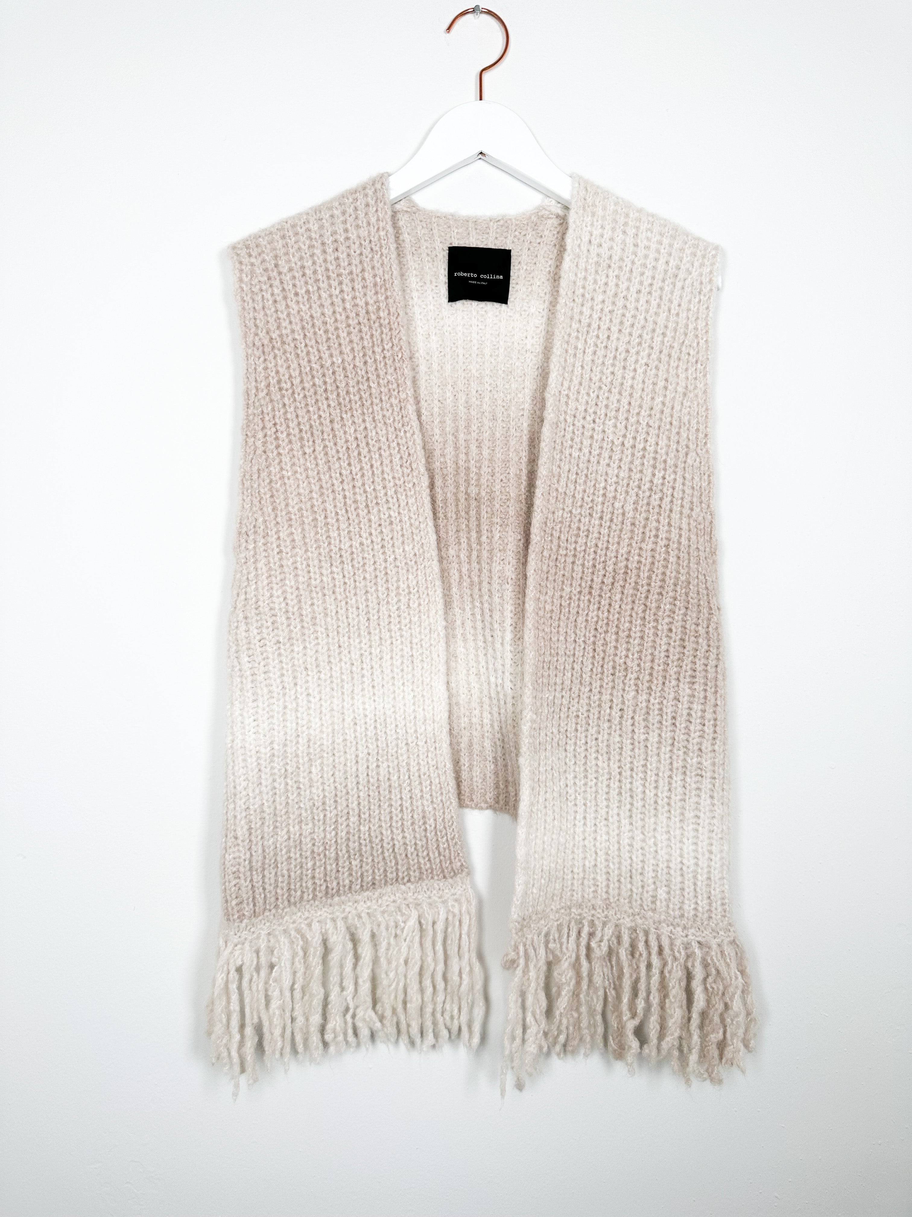 Roberto Collina - Gilet Con Frange - Beige