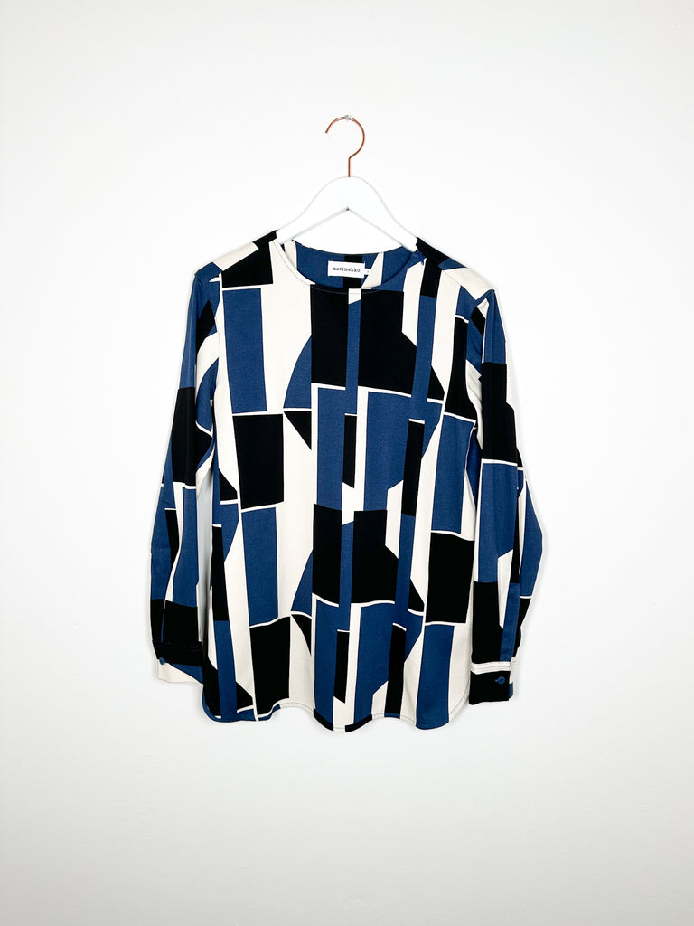 Marimekko - Freimi Sermi - Off-White, Blue, Black