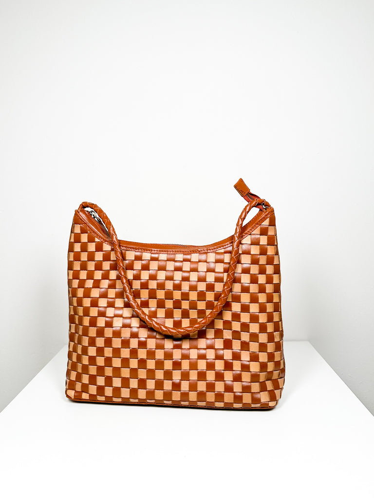 Marni Bag Small - Check Caramel x Sienna Check