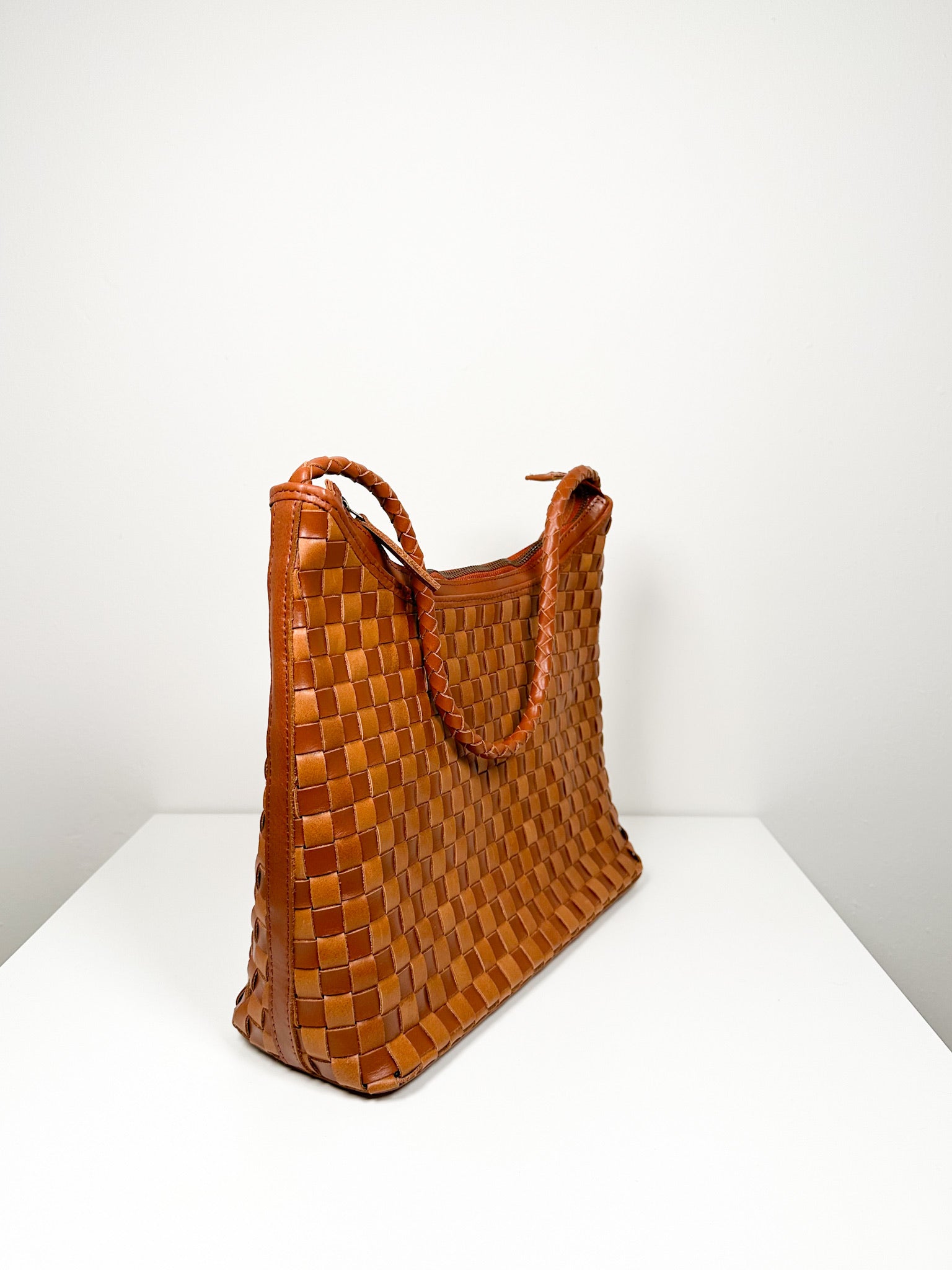 Marni Bag Small - Check Caramel x Sienna Check