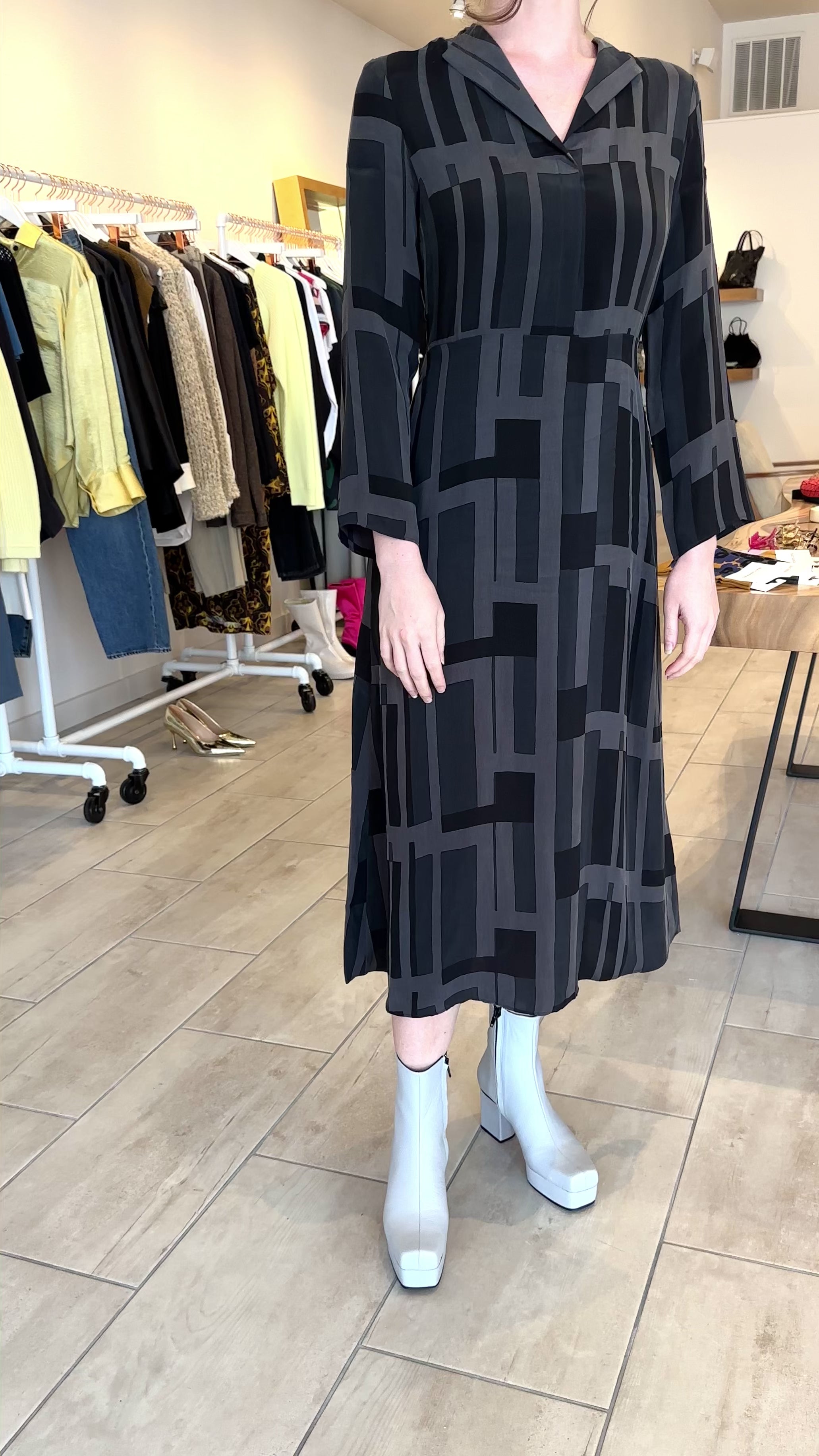 Marimekko - Salonki Attika - Black, Dark Grey – Piermarini